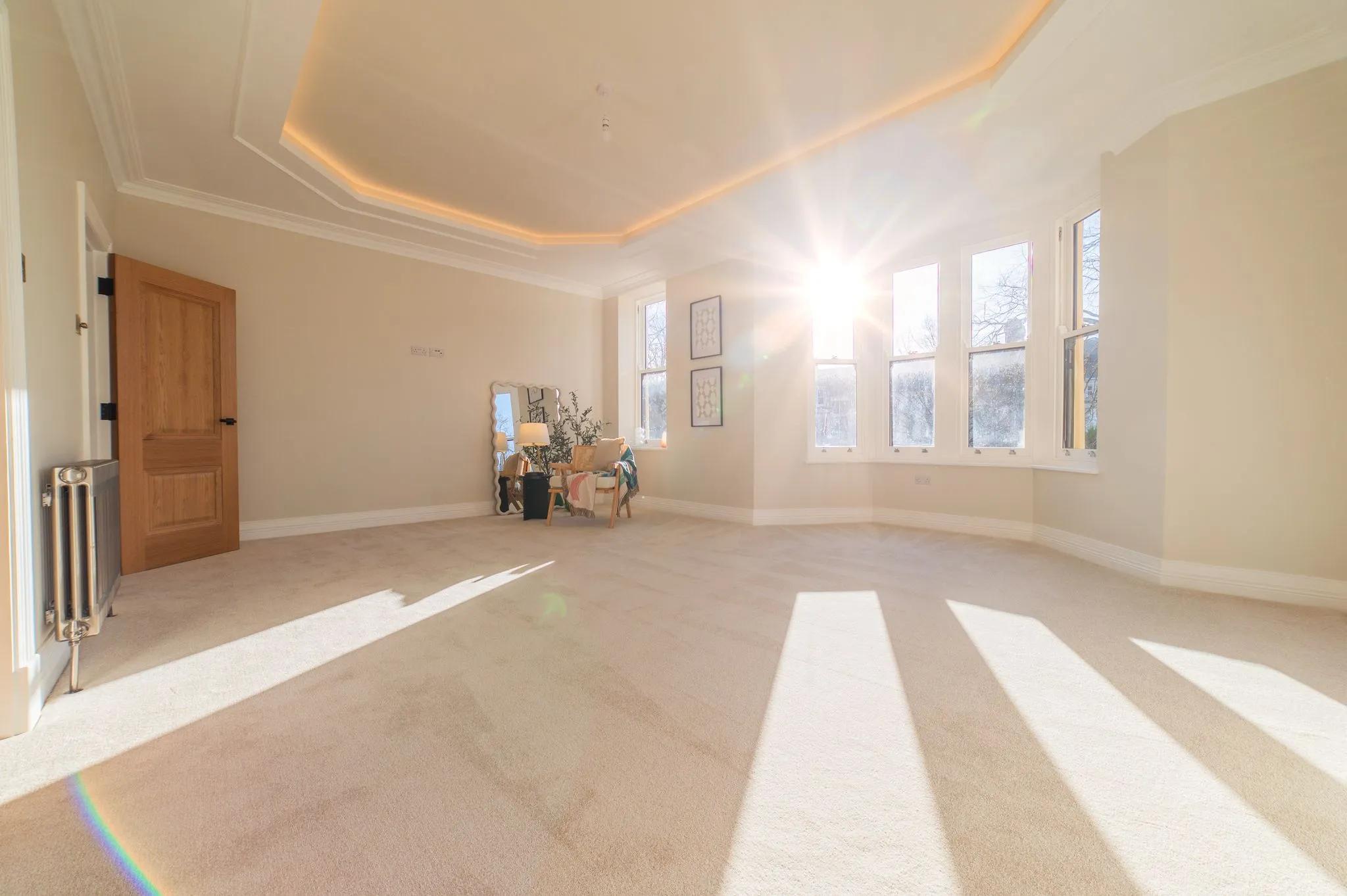 large carpet with windows